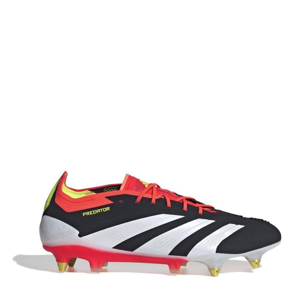Adidas Unisex Adult Predator Soft Ground Football Boots / Black/White/Red